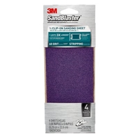 3M SandBlaster(TM) Power Sanding Sheet, 9650, 3.66 in x 9 in, 60 grit, 4/pk