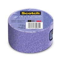 3M Scotch(R) Duct Tape 908-PPLGLR-C, 1.88 in x 5 yd (48 mm x 4,57 m) Violet Purple Glitter
