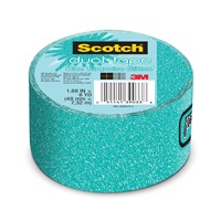 3M Scotch(R) Duct Tape 908-AQAGLR-C, 1.88 in x 5 yd (48 mm x 4,57 m) Blue Turquoise Glitter