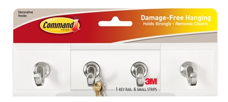 3M Command(TM) Quartz Key Rail HOM-18Q-ES, Small