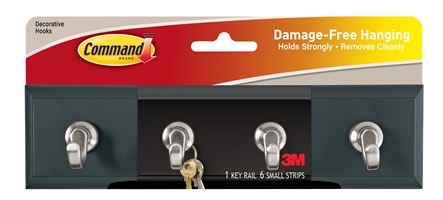 3M Command(TM) Slate Key Rail HOM-18S-ES, Small