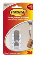 3M Command(TM) Modern Metal Medium Hook MR12-SS-ES, Medium