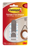 3M Command(TM) Modern Metal Large Hook MR13-SS-ES, Large