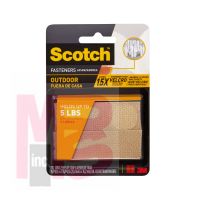 3M Scotch(TM) Outdoor Fasteners RF5730, 1 in x 3 in (25,4 mm x 76,2 mm), Sets of Strips, Clear