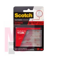 3M Scotch(TM) Extreme Fasteners RF6730, 1 in x 3 in (25,4 mm x 76,2 mm) , 2 Sets of Strips, Clear