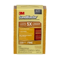 3M SandBlaster(TM) Sanding Sponge 20907-220, 3.75 in x 2.5 in x 1 in
