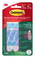 3M Command(TM) Outdoor Medium and Large Foam Strip Refills 17615AW-ES