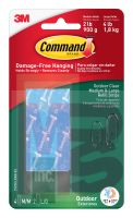 3M Command(TM) Outdoor Medium and Large Clear Strip Refills 17615CLRAW-ES