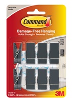 3M Command(TM) Slate Spring Clips 17089S-VPES, Small