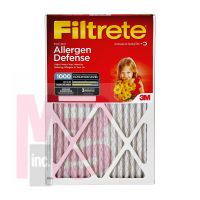 3M Filtrete Allergen Defense AL41-4  22 in x 22 in x 1 in (55.8 cm x 55.8 cm x 2.5 cm)