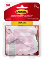 3M Command Designer Hooks Value Pack 17083-4ES  4 large hooks  6 large strips