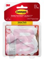 3M Command Designer Hooks Value Pack 17083-4ES  4 large hooks  6 large strips