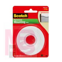 3M 110DC Scotch Indoor Mounting Tape  .5 in x 75 in  - Micro Parts & Supplies, Inc.