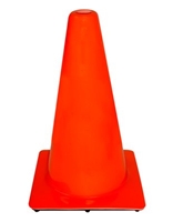 3M 18 in PVC Non Reflective Traffic Safety Cone, 90128-00001, Orange, 10/case