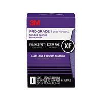 3M Pro Grade Sanding Sponge 24002XF 2 5/8 in x 3 3/4 in x 1 in X-Fine 12/cs