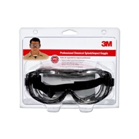 3M Professional Chemical Splash/Impact Goggle, 91264-80025, 4/cs
