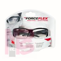 3M 92232-80025 Forceflex Flexible Safety Eyewear Black Half Frame/Clear Lens - Micro Parts & Supplies, Inc.