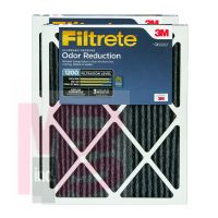 3M Filtrete Allergen Defense Odor Reduction Filter AOR00-2PK-6E  MPR 1200 16 in x 20 in x 1 in (40.6 cm x 50.8 cm x 2.5 cm).6 cm x 50.8 cm x 2.5 cm) 2/pk