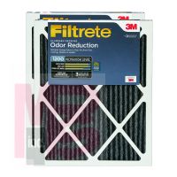 3M Filtrete Allergen Defense Odor Reduction Filter AOR01-2PK-6E  MPR 1200 16 in x 25 in x 1 in (40.6 cm x 63.5 cm x 2.5 cm).6 cm x 63.5 cm x 2.5 cm) 2/pk