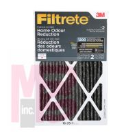 3M Filtrete Allergen Defense Odor Reduction Filter AOR01-2P-6E-NA  MPR 1200 16 in x 25 in x 1 in (40.6 cm x 63.5 cm x 2.5 cm).6 cm x 63.5 cm x 2.5 cm) 2/pk