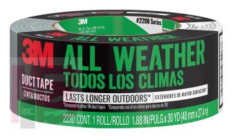 3M All Weather Duct Tape  2230-HD 1.88 in x 30 yd (48mm x 27.4m) 12 rls/case