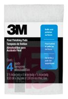 3M Finishing Pads 10199NA4PK  3 3/4 in x 6 in x 5/8 in (9 52 cm x 15 2 cm x 1 58 cm) final finishing  4-pack