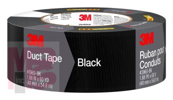 3M Black Duct Tape 3960-BK  1.88 in x 60 yd (48 mm x 54 8 m)