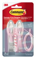 3M Command Cord Bundlers  17304-ES 2 bundlers 3 strips