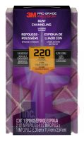 3M Pro Grade Precision Dust Channeling Block Sanding Sponge 220 grit Extra Fine  2504TRI-220-CH  4.5 in x 2.5 in x 1 in  12/cs