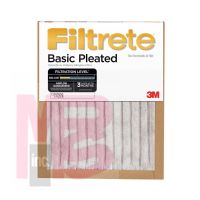 3M Filtrete Basic Pleated Air Filter  FBA03CI-6  20 in x 25 in x 1 in (50 8 cm x 63 5 cm x 2 5 cm)