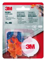 3M Corded Reusable Earplugs  90716H3-DC 3 pairs with case per pack 10 packs/case