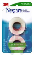 3M Nexcare Flexible Clear 771-2PK  1 in x 360 in (25 4 mm x 9 14 m) in 2 Pk