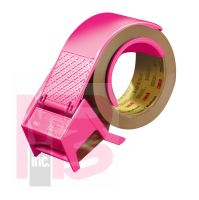 3M Scotch Limited Edition Box Sealing Tape Dispenser H100 Hot Pink 2 in 6 per case