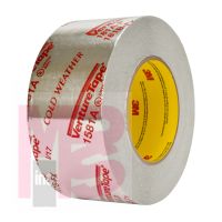 3M Venture Tape Metal UL181A-P Aluminum Foil Tape 1581A Natural Aluminum  99 mm x 55 m 2.0 mil 12 per case