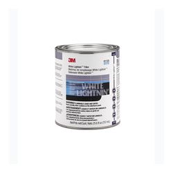 3M White Lightnin Heavyweight Body Filler, 01125, 1 Quart (US), 6 per case
