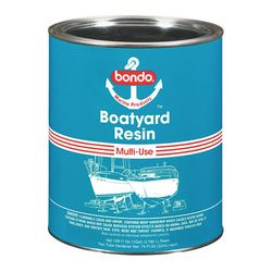 Bondo Marine Products Boatyard Resin, 3694, 1 Gallon (US), 4 per case
