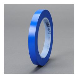 3M Vinyl Tape 471 Blue, 1/2 in x 36 yd, 12 per box 6 boxes per case Boxed