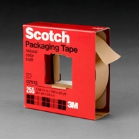 3M Scotch(R) Package Sealing Tape 255, 1-1/2 in x 60 yd, 12 per box 2 boxes per case Bulk