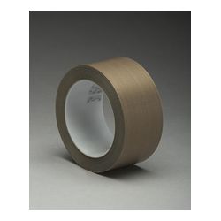 3M PTFE Glass Cloth Tape 5451 Brown, 1/2 in x 36 yd 5.3 mil