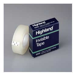 3M 6200 Highland Invisible Tape 3/4 in x 1296 in Boxed - Micro Parts & Supplies, Inc.