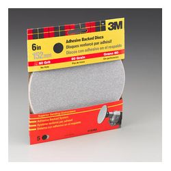 3M Adhesive Backed Sandpaper 9183DCNA, 6 in, Medium Grit