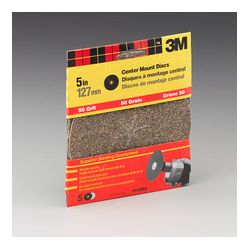 3M Aluminum Oxide Disc 9152DC-NA, 5 in, Coarse grit, 5/pk
