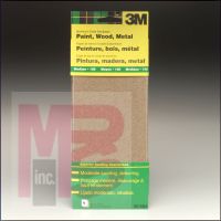 3M Aluminum Oxide Sandpaper 9016NA  3-2/3 in x 9 in  Medium grit  6/pk