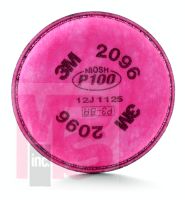 3M 2096 Particulate Filter P100 Respiratory Protection  with Nuisance Level Acid Gas Relief 100/cs - Micro Parts & Supplies, Inc.
