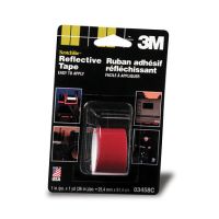3M Scotchlite Reflective Tape 03458C, 1 in x 36 in, Red