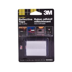 3M Scotchlite Reflective Tape 03456C, 2 in x 36 in, Silver