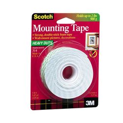 Scotch Heavy Duty Mounting Tape 316/DC, 1 in x 50 in