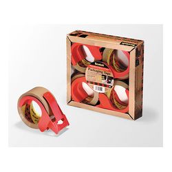 Scotch Box Sealing Tape with Dispenser PSD2 Clear, 48 mm X 50 m, 24 per case