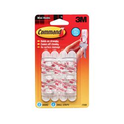 Command Mini Hooks 17006CS, 12/Clipstrip,