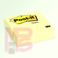 3M Post-it(R) Notes 675-YL, 4 in x 4 in, Canary Yellow Lined